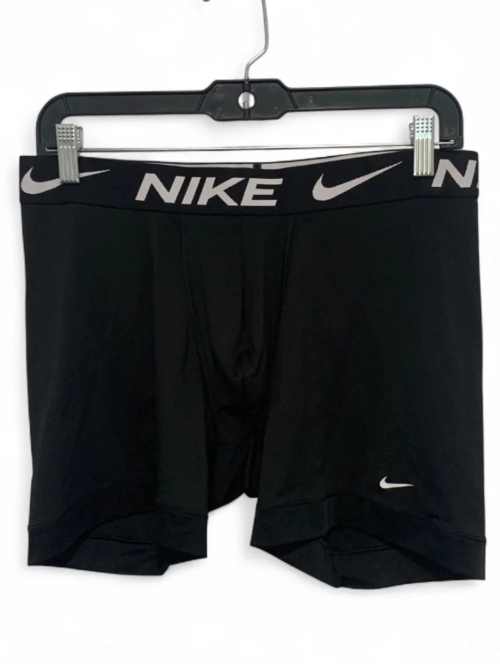 Nike Black Men's Boxer Brief Shorts with White Logo